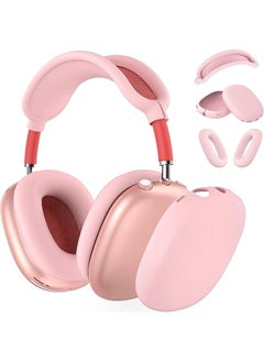 Case Cover For Airpods Max Headphones 3 In 1 Anti Scratch Sweatproof Ear Pad Covers Headband Cover Protector Ear Cups Cover Silicone Soft Protector Accessoriesfor Airpods Max Pink