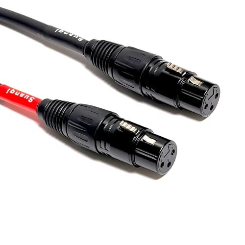 Suanqi 6 inch XLR Female to 1/4 inch TRS Female Adapter Cable, 2 Pack (XLR to TRS) - Image 4