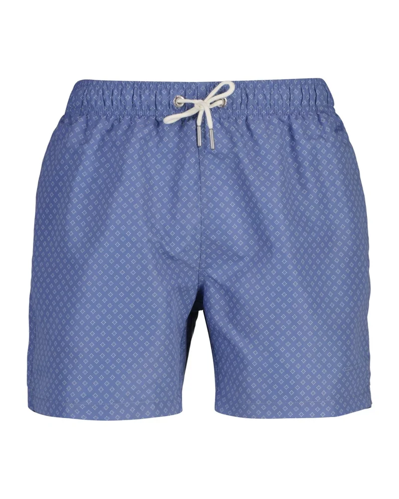 Mini Geometric Print Swim Shorts