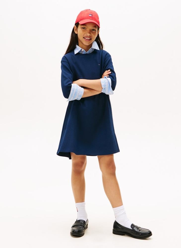 تومي هيلفيغر فستان أساسي للأطفال من الأوتومان - Image 1