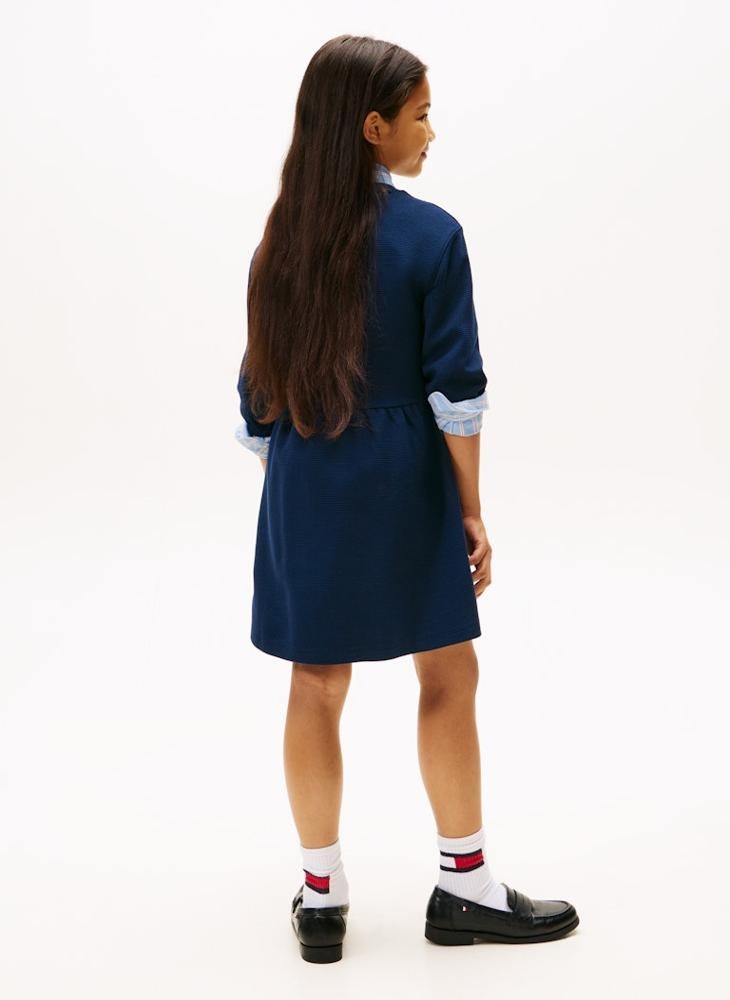 تومي هيلفيغر فستان أساسي للأطفال من الأوتومان - Image 2