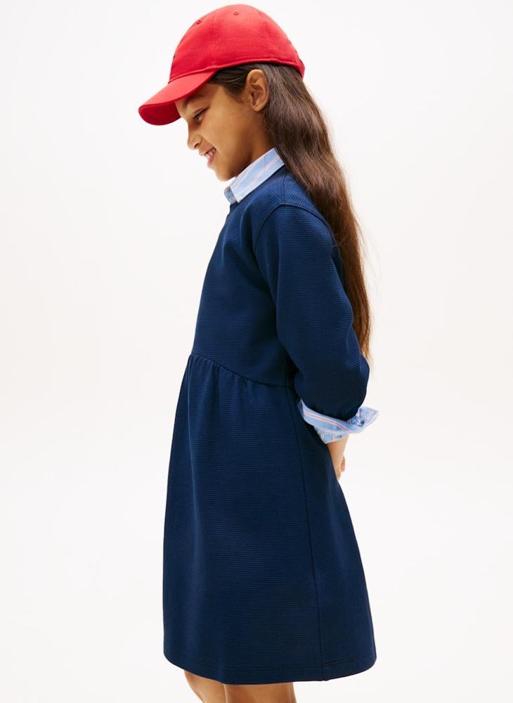 تومي هيلفيغر فستان أساسي للأطفال من الأوتومان - Image 3