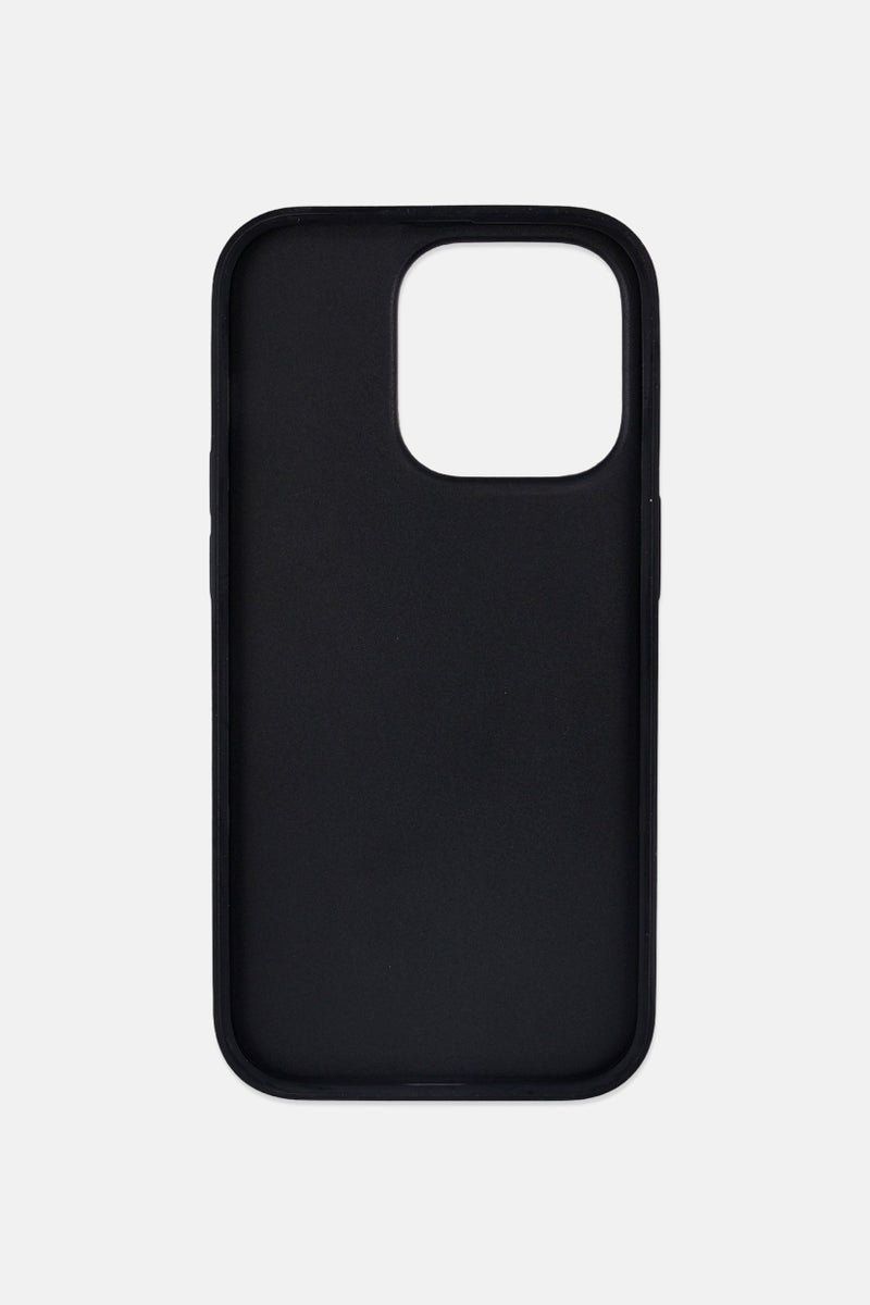 U.S. Polo Assn. Leather Case With Stitched Lines Double Line iPhone 14 Pro, Navy  - Image 3