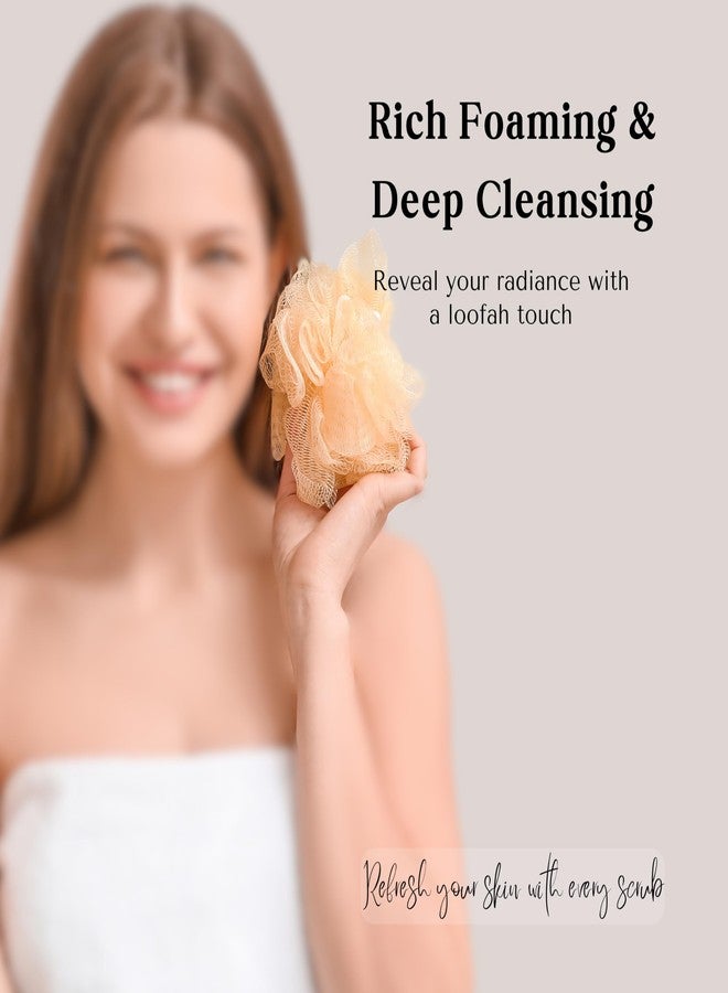 Caredone Luxury Bathing Loofah Sponge Exfoliator Scrubber for High Lather Cleansing| Round Sponge. (Blue Round Sponge) - Image 4