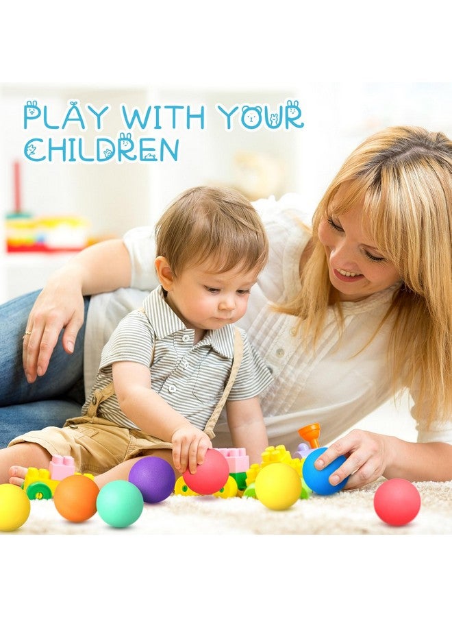 Gejoy Gejoy 24 Pieces Soft Foam Balls Bulk Lightweight Mini Balls for Safe Indoor Toys Fun Assorted Colors Sponge Balls Birthday Party Favors Bag Gifts for Boys and Girls(2.36 Inch)  - Image 2