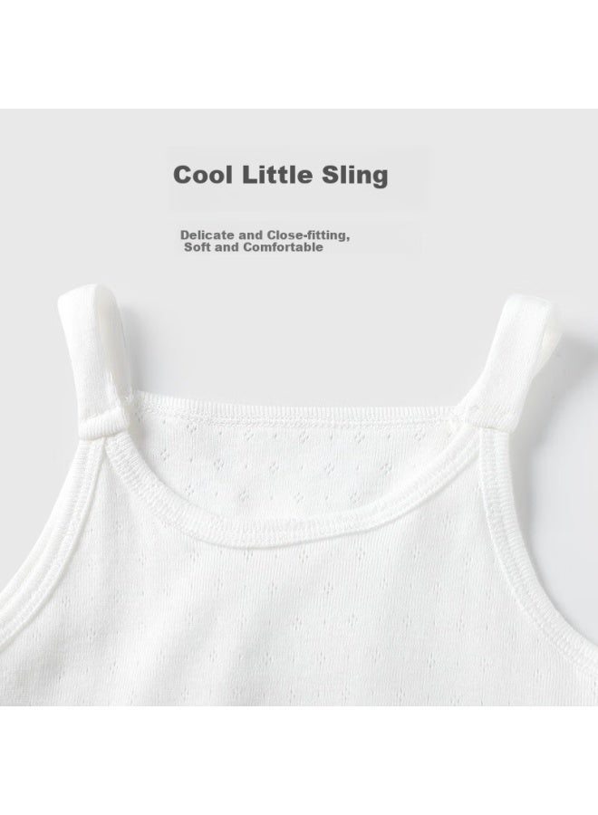 Youqi Yooqi Baby Girl Summer Thin Strap Top Children's Ultra-thin Breathable Sleeveless Vest - Image 4