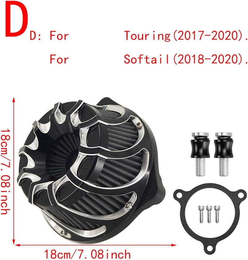 QASULER Motorcycle CNC Air Filter Cleaner - Image 2