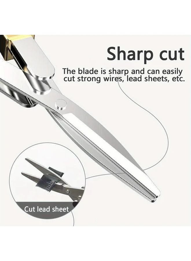 Compact Retractable Stainless Steel Folding Scissors Silvery Portable Travel Tool - Image 5
