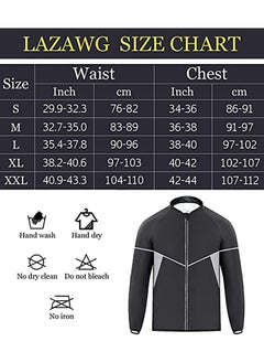 SYOSI Men's Sauna Sweat Suit |  Weight Loss Shapewear Boxing Top Shirt Waist Jacket Trainer Workout Shaper Sweatsuit Long Sleeves Men Premium Shapewear Ideal for Boxing, High Intensity Training L  - Image 4