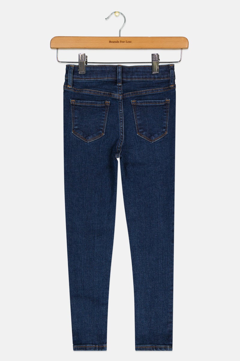 GAP جينز جاجينغ للبنات، عالي الخصر، كاحل، أزرق - Image 2