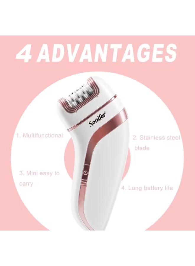 سونفير جهاز سونيفر SF-9551 الاحترافي لإزالة الشعر، قابل لإعادة الشحن عبر منفذ USB، متعدد الوظائف 3 في 1، مناسب للسيدات. - Image 3