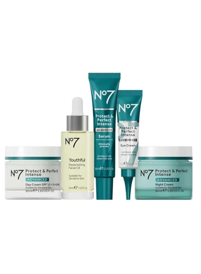 Boots No.7 No7 Protect & Perfect Intense Advanced Collection Gift Set of 5 - Image 2