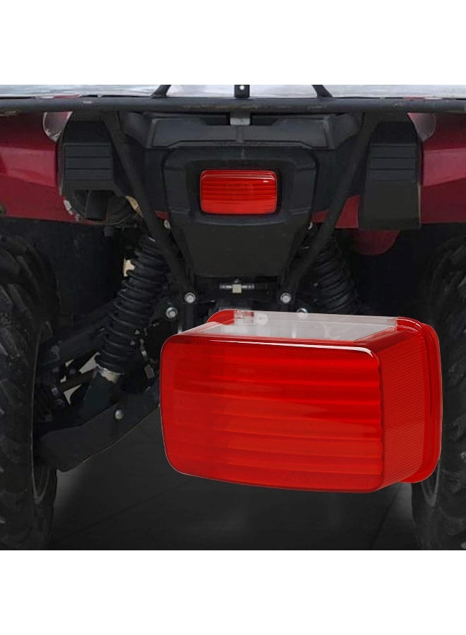 NTHREEAUTO Rear Tail Light Lens Red Motorcycle Taillight Cover Compatible with Yamaha Grizzly Kodiak Bigbear Bruin Rhino 450 660 - Image 3