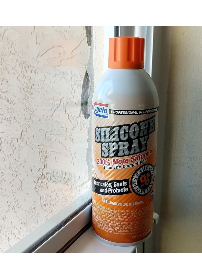 cyclo Silicone Spray Lubricant 430ml – Multi-Purpose Waterproof Formula, 200% More Silicone, Lubricates Seals Hinges Locks Doors Windows Rubber Parts, Prevents Rust & Corrosion - Image 5