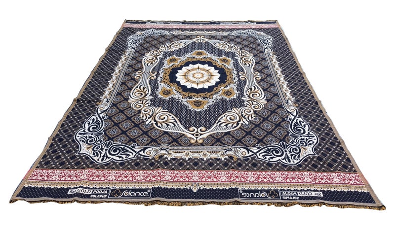 Mandhania Cotton 400 TC Solupuri Bedsheet (Double_Multicolour) - Image 2