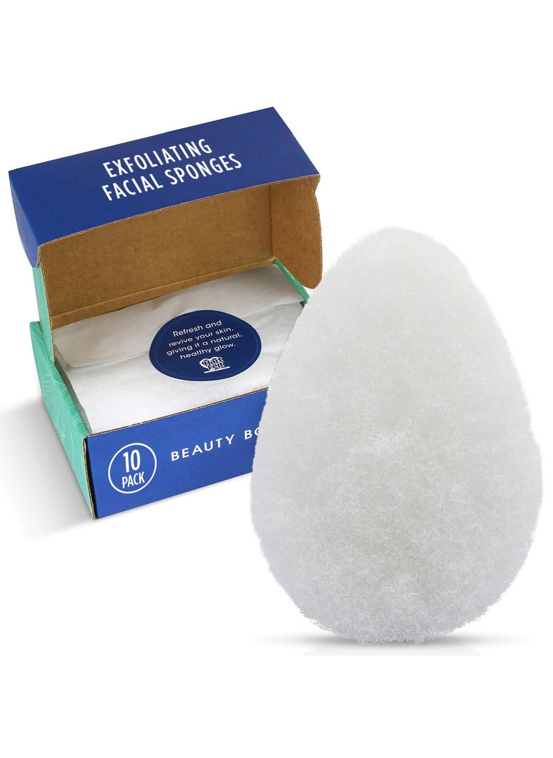 HartFelt - Facial Exfoliation Beauty Box with Super Soft Exfoliating Face Scrub Pads | Reusable Facial Sponges Set for Daily Cleansing & Dead Skin Removal | Face Scrubbers Gift Box for Women & Men-10pc - Image 1