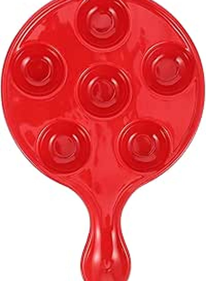 Ceramic Snail Baking Dish With 6 Holes 10 Inch Handle For Seafood Appetizers - Image 1