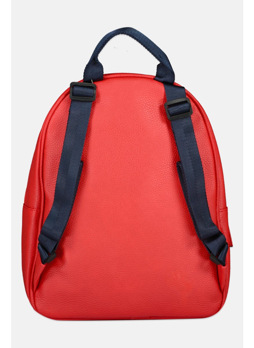 NAUTICA Women Brand Logo Backpack, Red  - Image 2
