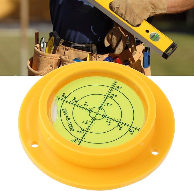 90x17mm Round Bubble Level with Scale ABS Construction for Camera Platform Balance High Accuracy Portable - Image 3