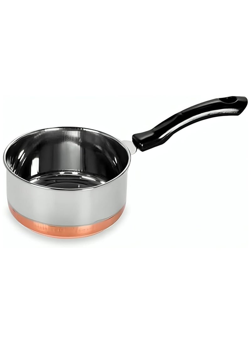 BLACKSTONE Stainless Steel Copper Base Saucepan with Handle 16cm  - Image 1