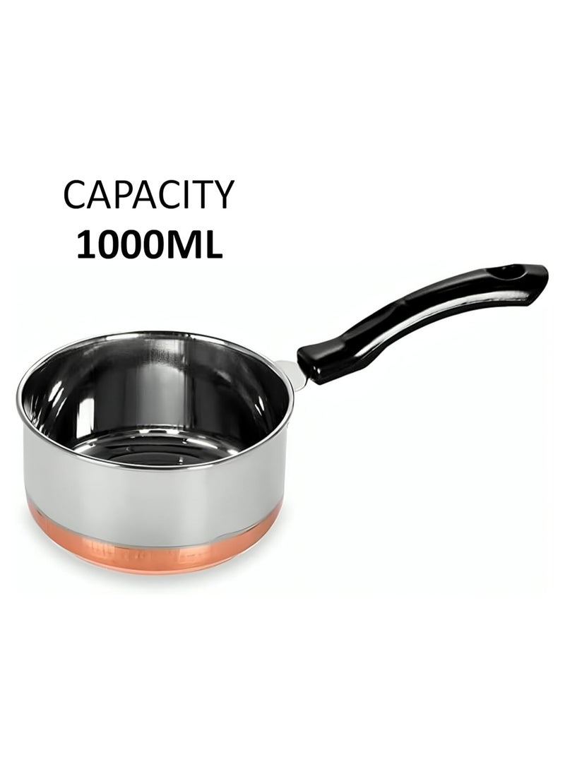 BLACKSTONE Stainless Steel Copper Base Saucepan with Handle 16cm  - Image 2