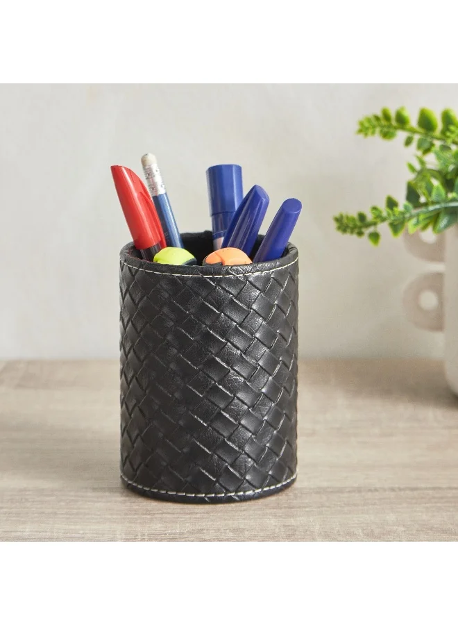 Home Box Hbso Nordic Leather Pen Holder - 8.5X10.5 Cm