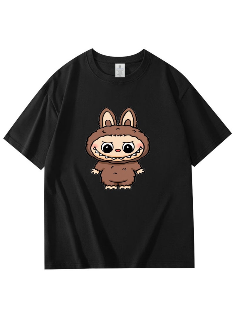 NIBEMINENT Labubu Printed Cotton Short Sleeves T-Shirt 