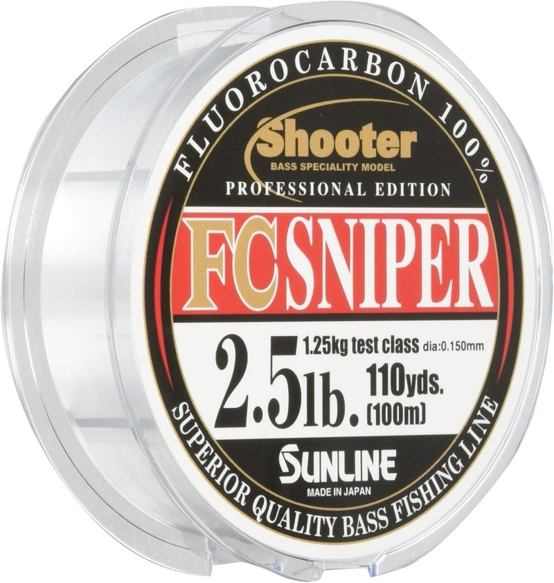 Sunline Fluorocarbon Line Shooter, Sniper, Natural Clear - Image 1