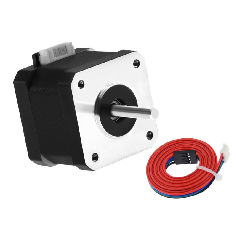 Nema 17 Stepper Motor 42.3*42.3*38mm 1.8° Step Angle Stable High Torque 42 Stepper Motor - Low Noise Stepping Motor for 3D Printer Machinery Equipment - Image 1