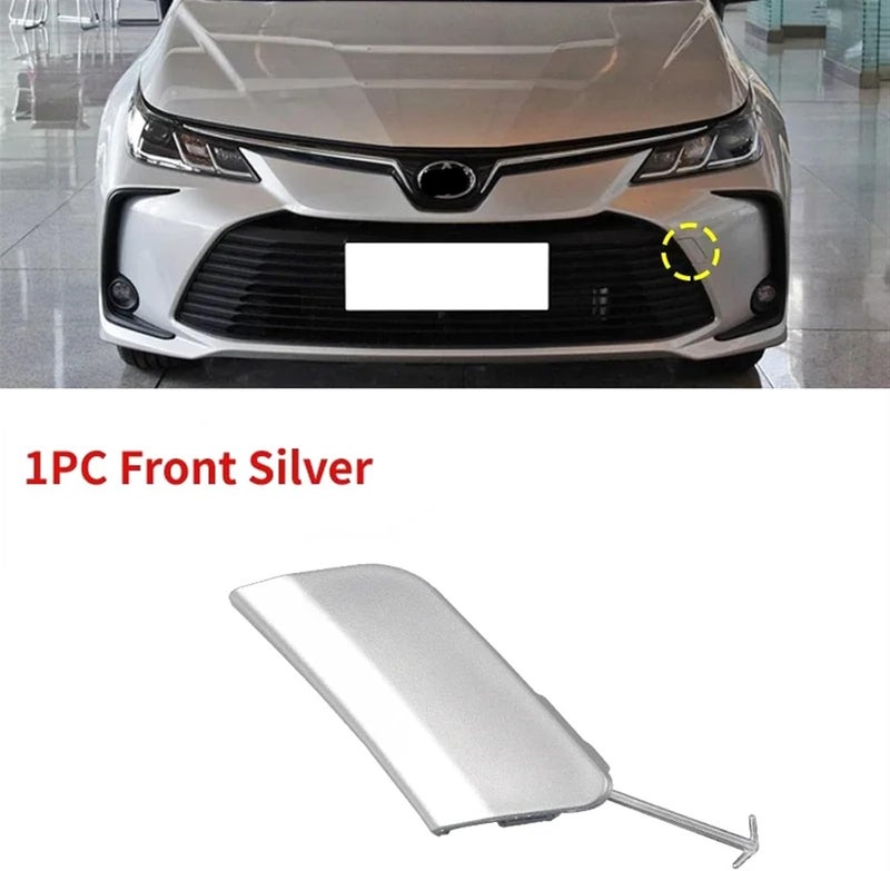 QASULER Car Tow Hook Cover for Toyota Corolla - Image 2