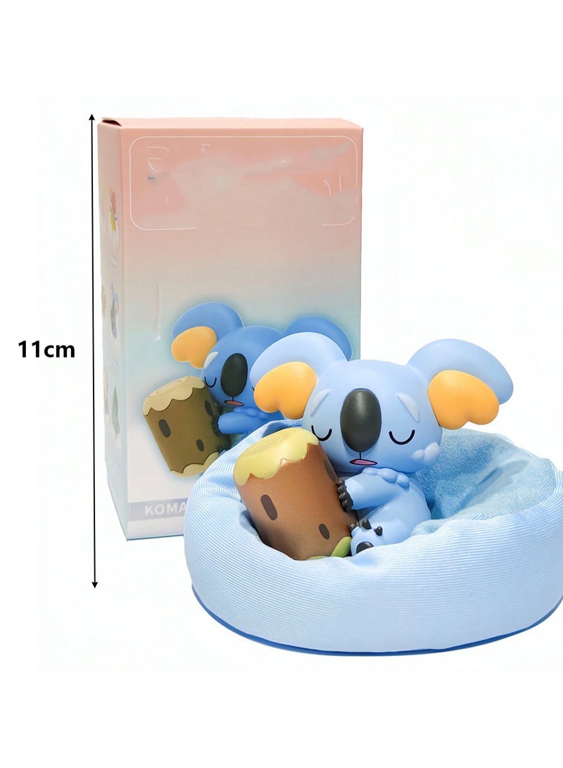 Sleeping Blind Box Series Ornaments Personality Creative Hand-made Model Doll Toy (Tree-pillow bear)  - Image 2