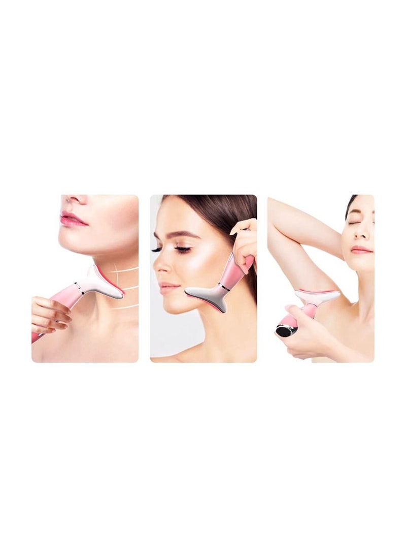 General - 3-in-1 Beauty Massager for Face and Neck, Vibrating Facial Massager with Heat , Vibration and Led. Electric Face Massager for Skin Improve, Smooth, Firm,birthday gift - Image 1