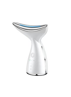 3-in-1 Beauty Massager for Face and Neck, Vibrating Facial Massager with Heat , Vibration and Led. Electric Face Massager for Skin Improve, Smooth, Firm,birthday gift