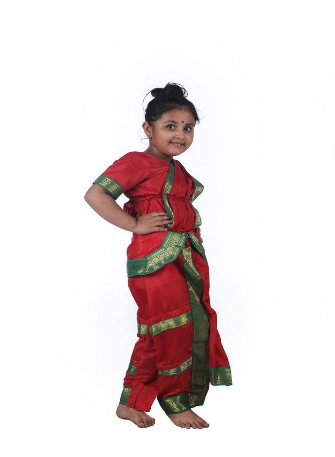 BookMyCostume Bharatanatyam Indian Classical Dance Costume for Girls and Women 14-16 years/Adult S - Image 2