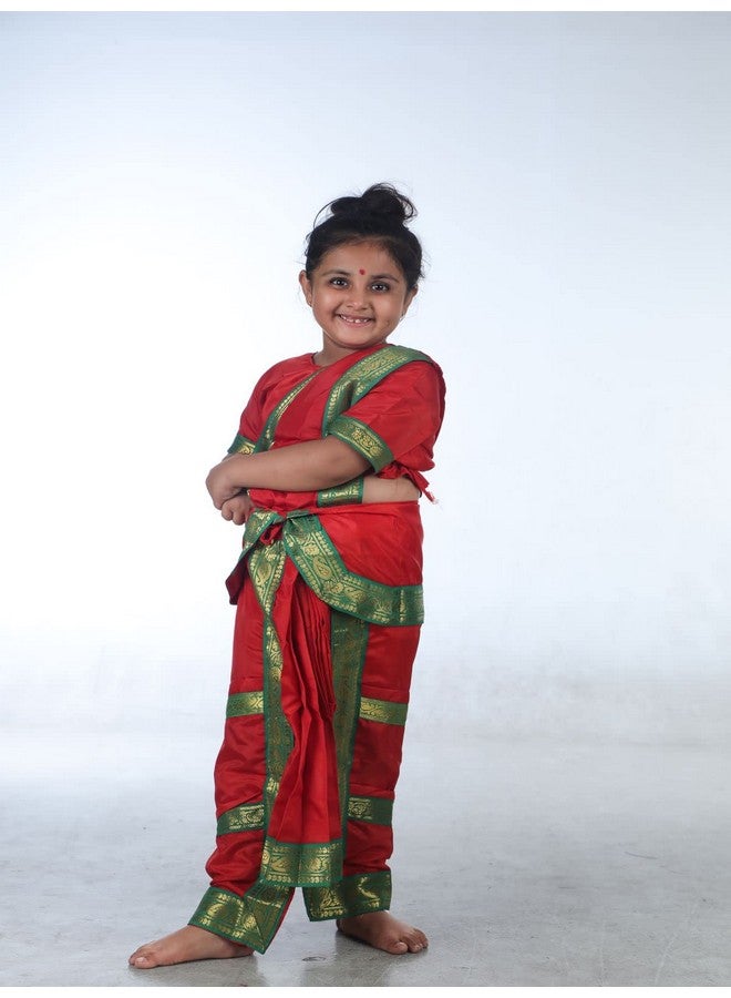 BookMyCostume Bharatanatyam Indian Classical Dance Costume for Girls and Women 14-16 years/Adult S - Image 5