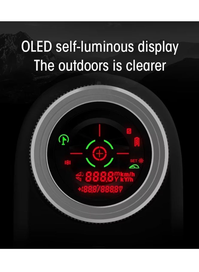 SNDWAY SW-2000D Pro Golf & Hunting Rangefinder – 2000M Laser Distance Measurement, Flagpole Lock, Slope Mode, Speed Detection (0-300 km/h), Fast Response OLED Telescope for Golf, Hunting, Outdoor Sports & Training - Image 4