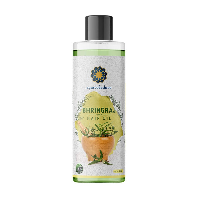 AYURVEDASHREE Hair Oil 676 fl oz with Bhringraj Amla Extract Kalonji Seasme Avacado Walnut Thyme Jajoba Grape Seed Coconut Oil 200 ml