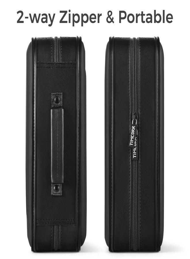 TIMCORR CD Case DVD Holder Storage: 144 Capacity DVD Cases Organizer Portable Wallet Storage - CD Plastic Protective Carrying Binder for Home Travel (Black) - Image 5