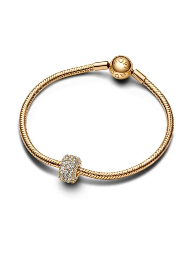 PANDORA Clear Sparkling Pavé Triple-row Charm for Women | Best Price UAE