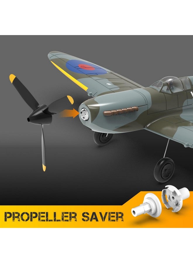 VOLANTEXRC RC Plane, 4 Channel Remote Control Airplane Fighter Spitfire RTF with Aileron, Gyro, Aerobatics & 3 Modes Easy to Fly, Hobby Radio Controlled Aircraft for Beginners, Kids & Adults (Blue) - Image 5