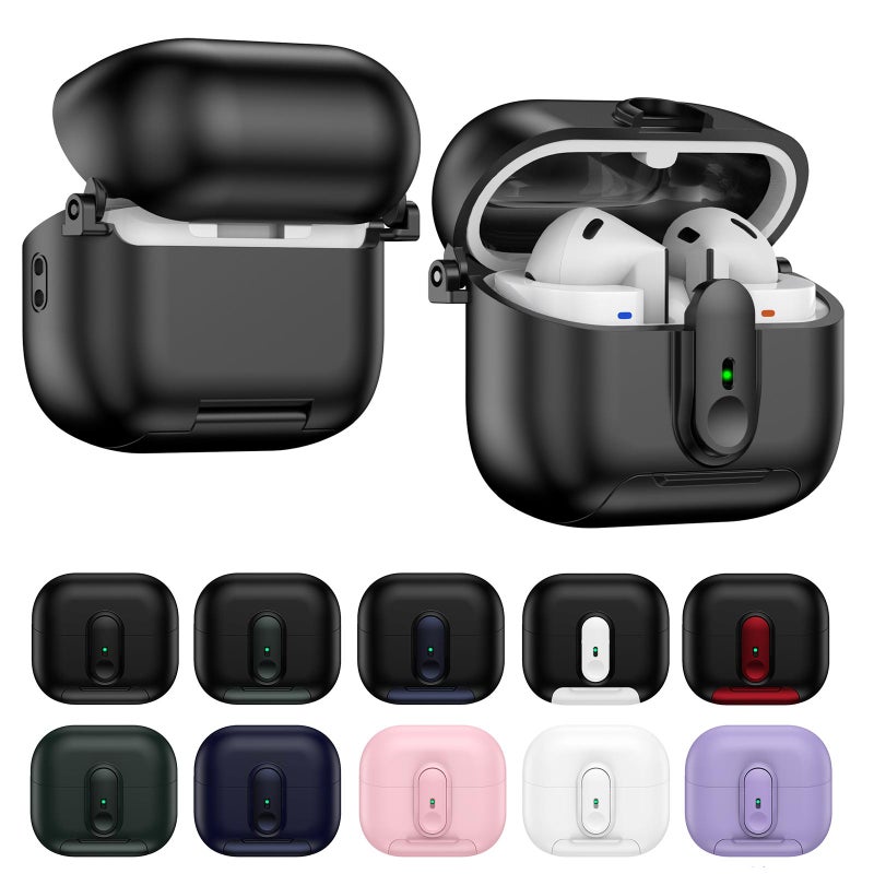 إيروريكس حافظة سماعات أذن لاسلكية من قطعة واحدة مزودة بحبل لسماعات سامسونج جالاكسي بودز 3 / بودز 3 برو (أرجواني) - Image 2