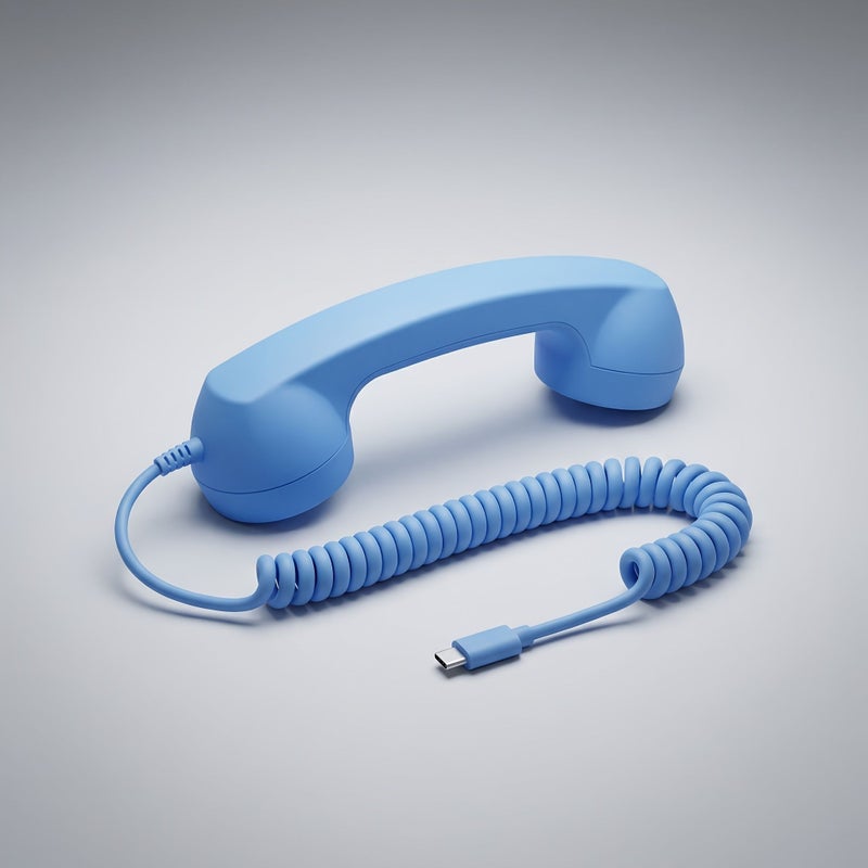 2026 Soccer Fan Phone Handset Sky Blue Retro External Receiver For Party Supplies - Image 3