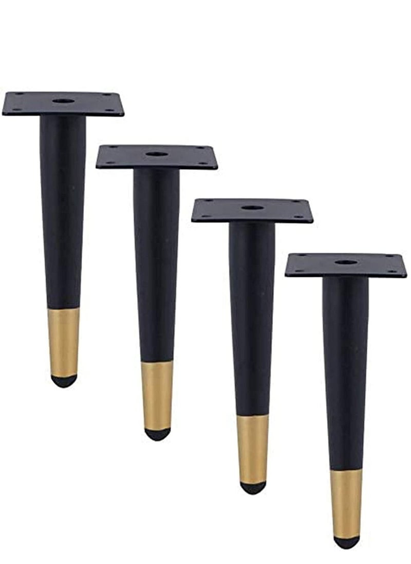 Y&D - Furniture legs, Metal coffee Table Legs Feet Iron Tv Cabinet Feet, Replacement Leg Golden Sofa Heavy Duty Stainless Steel Gold Can Bear 800kg (4 Pcs) - Image 1
