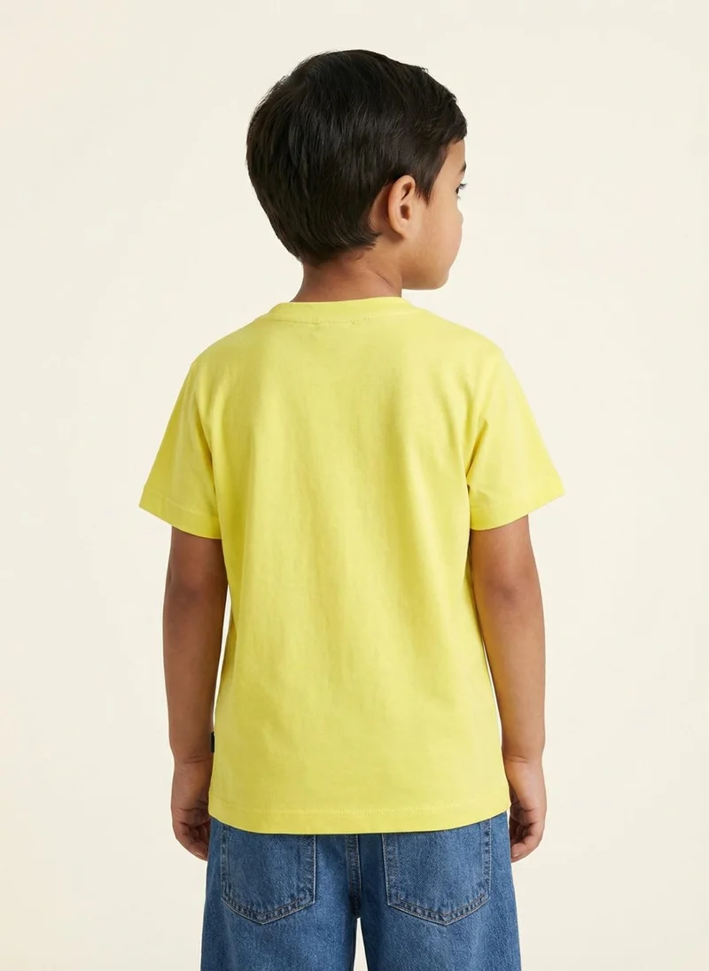Nautinati  Nautinati Boys' 100% Cotton Pack of 3 Gaming Print Crew Neck T-shirts for Men | Best Price UAE