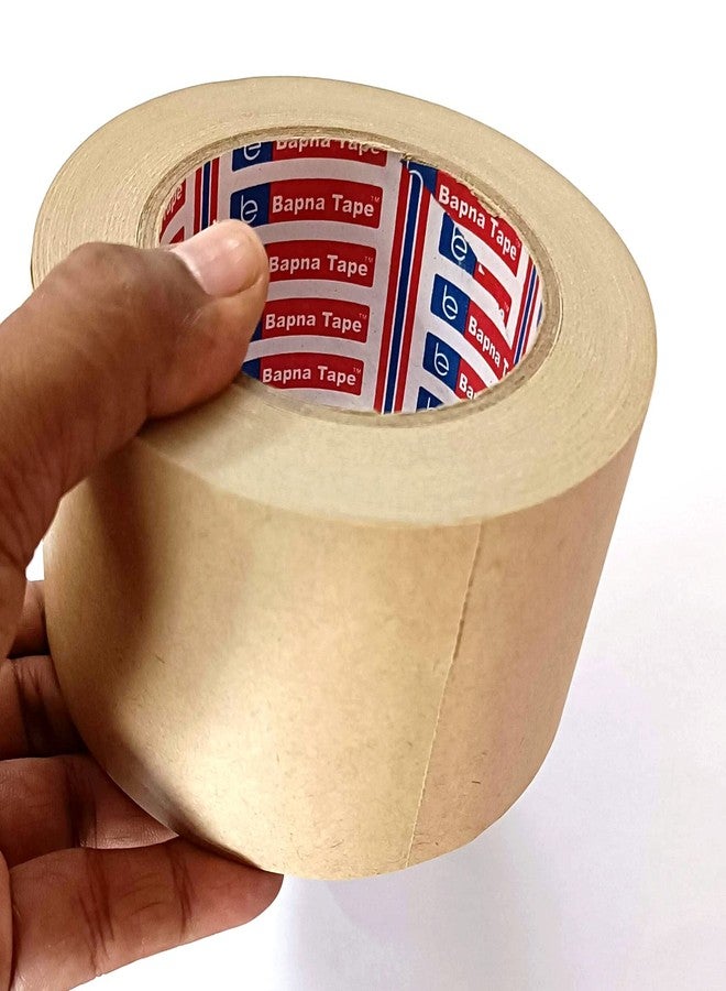 Bapna Kraft Paper Self Adhesive Eco Friendly Carton Packing Tape 72 mm [3''inch] x 50 Meter Length - Image 3