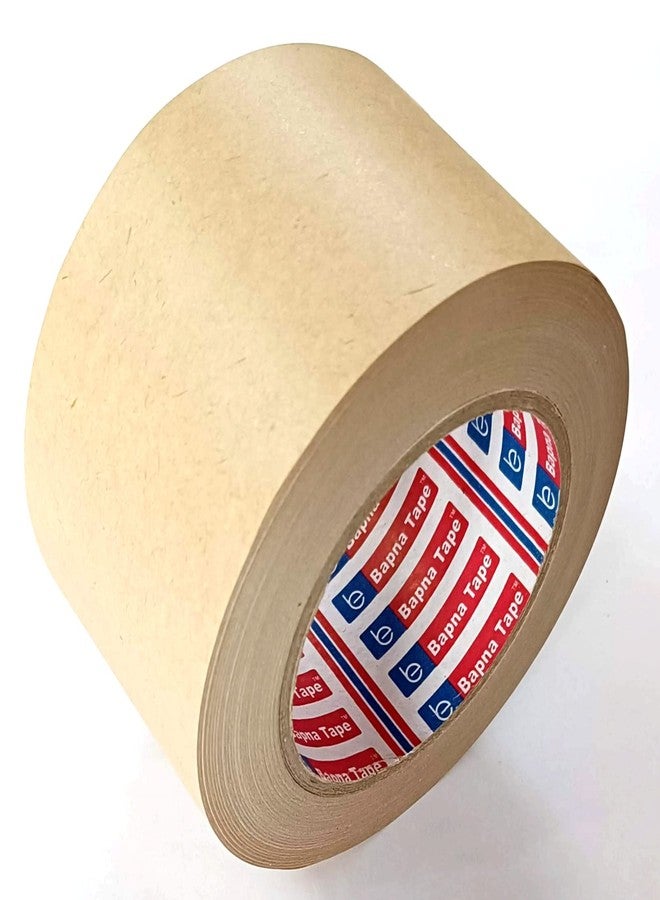 Bapna Kraft Paper Self Adhesive Eco Friendly Carton Packing Tape 72 mm [3''inch] x 50 Meter Length - Image 1