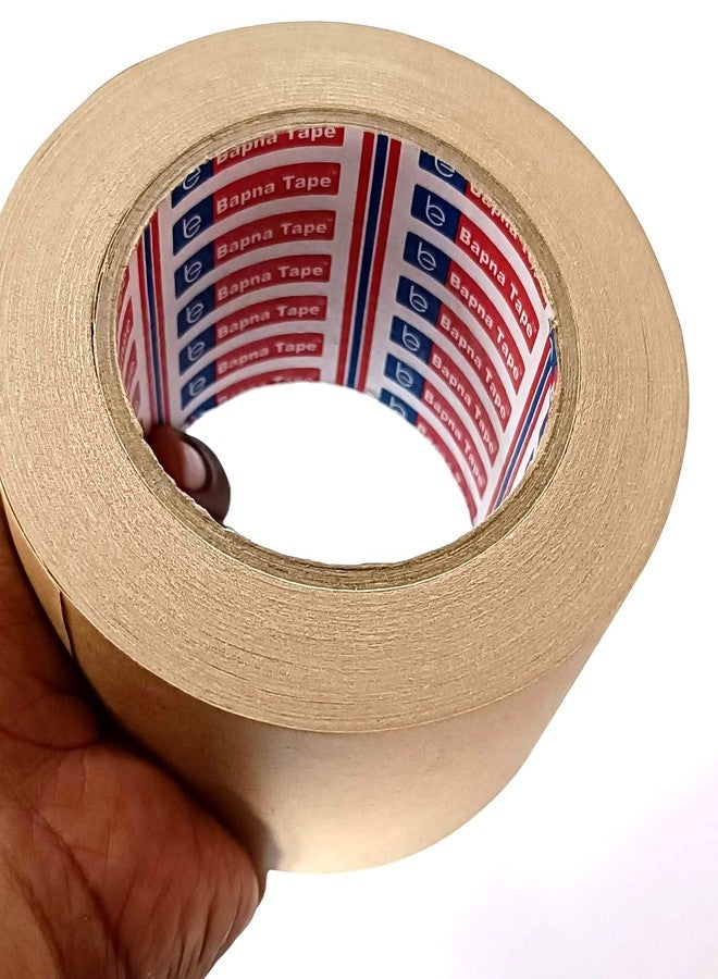 Bapna Kraft Paper Self Adhesive Eco Friendly Carton Packing Tape 72 mm [3''inch] x 50 Meter Length - Image 2