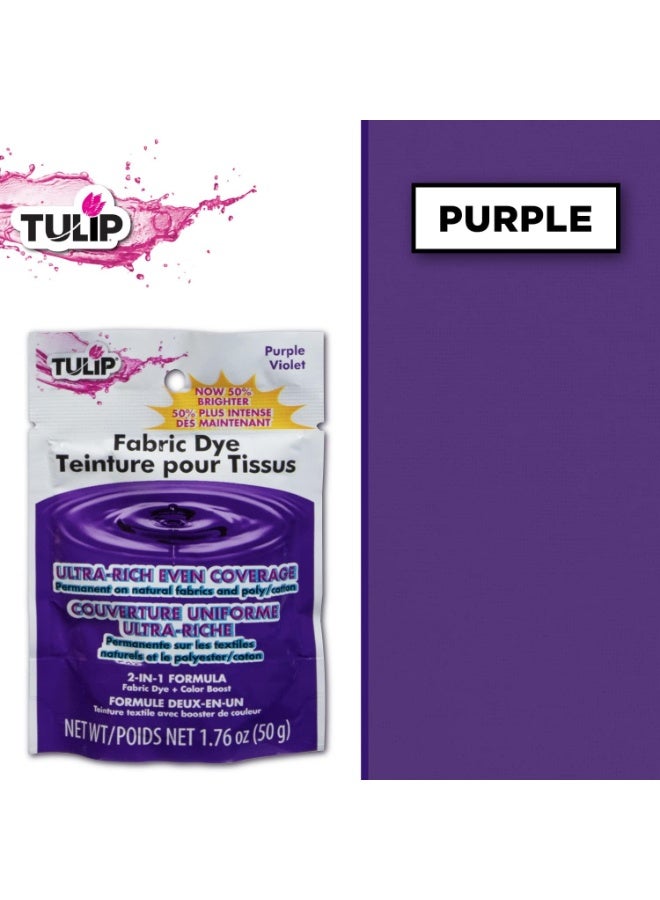 Tulip Permanent Fabric Dye Purple Ultra Rich Even Color Coverage Hot Dye Method For Vibrancy 50G - Image 3