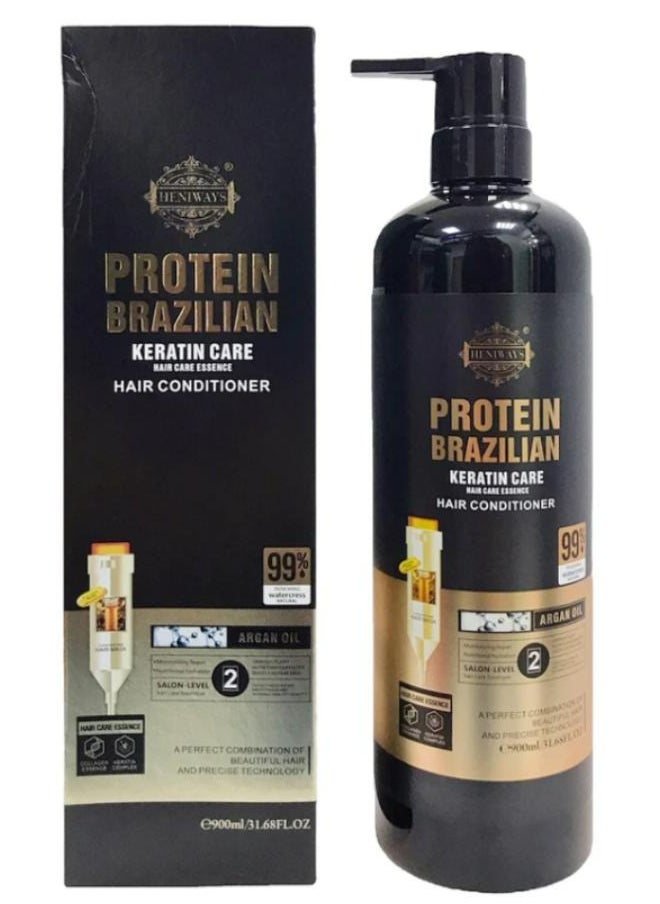 HENIWAYS - Conditioner Protein Brazilian Keratin Hair Care 900 ML - Image 1