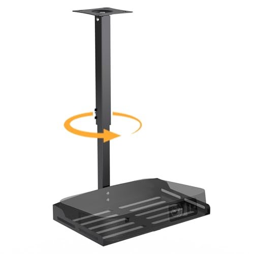 MAWADA Projector Ceiling Mount - Sturdy & 360° Rotation Ceiling Projector Mount for Seamless Projection, Holds up to 11lbs, Perfect for Home Theater Or Office Setup - Image 1